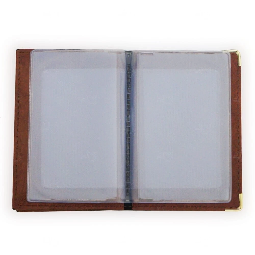 Porta Documento em Couro Sintético Personalizado - 12,2 x 17,7 cm 
