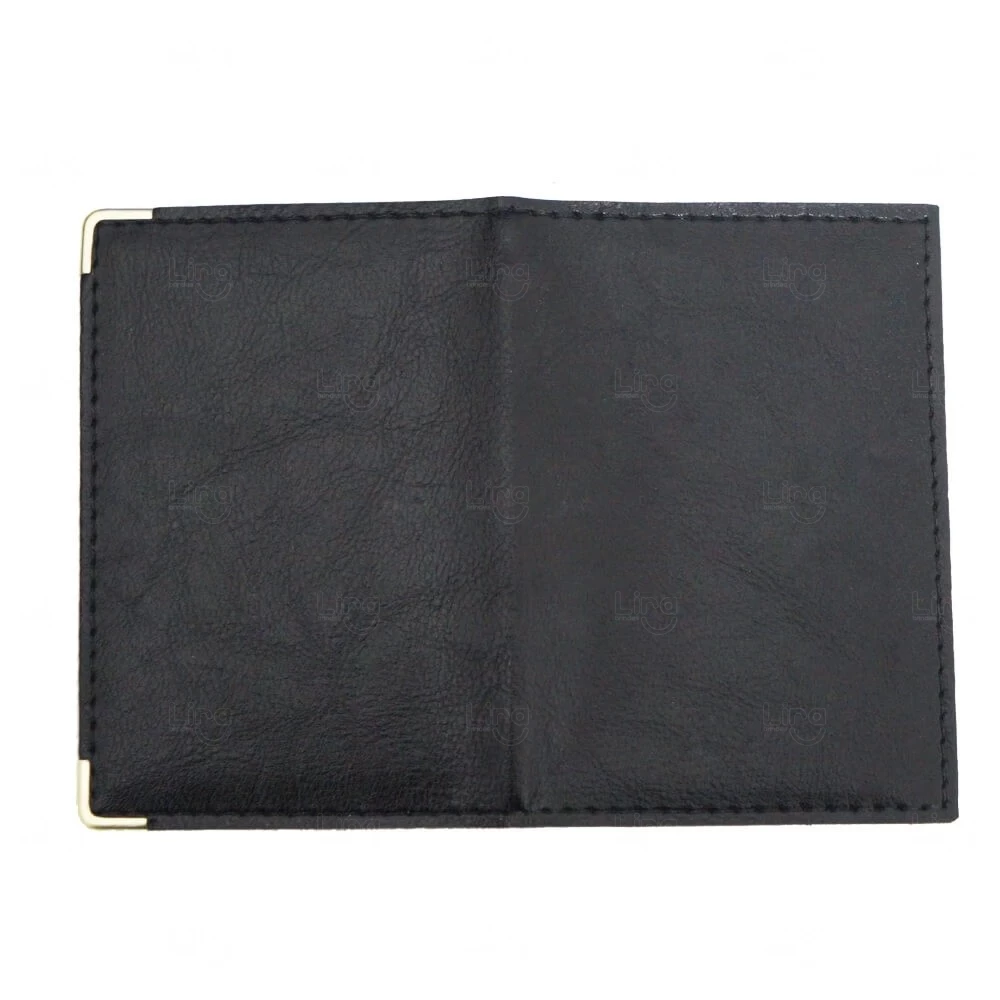 Porta Documentos Personalizado em Couro Sintético - 12,2 x 17,7cm 