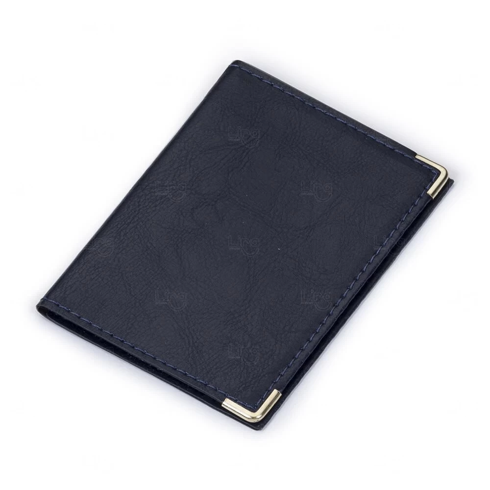 Porta Documentos Personalizado em Couro Sintético - 12,2 x 17,7cm 