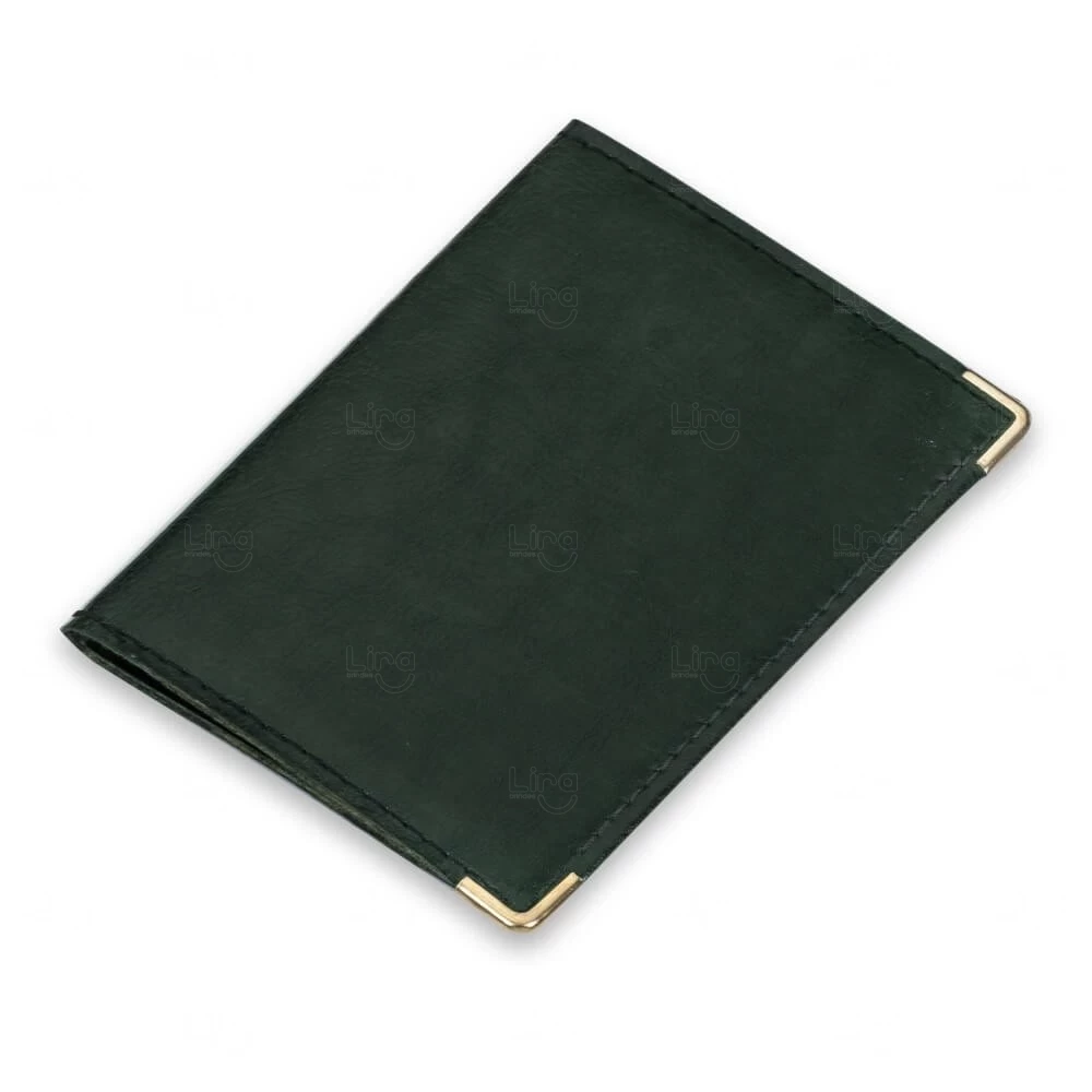 Porta Documentos Personalizado em Couro Sintético - 12,2 x 17,7cm 