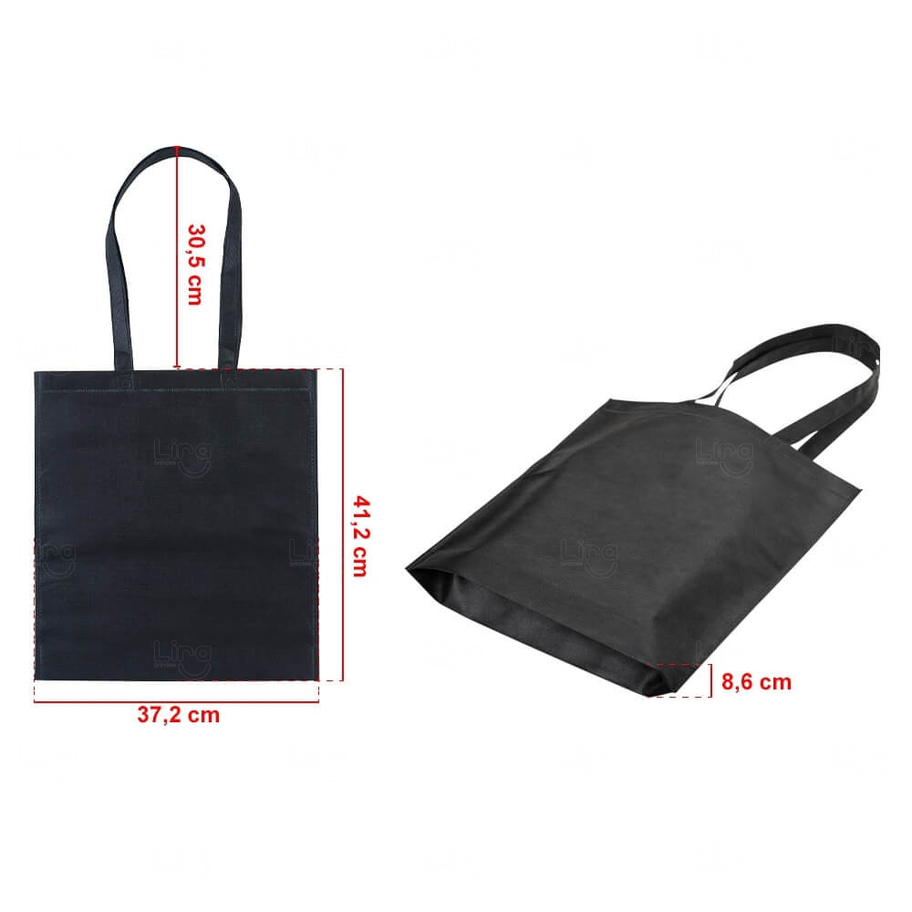 Sacola TNT com Alça Personalizada - 41,2 x 37,2 cm 