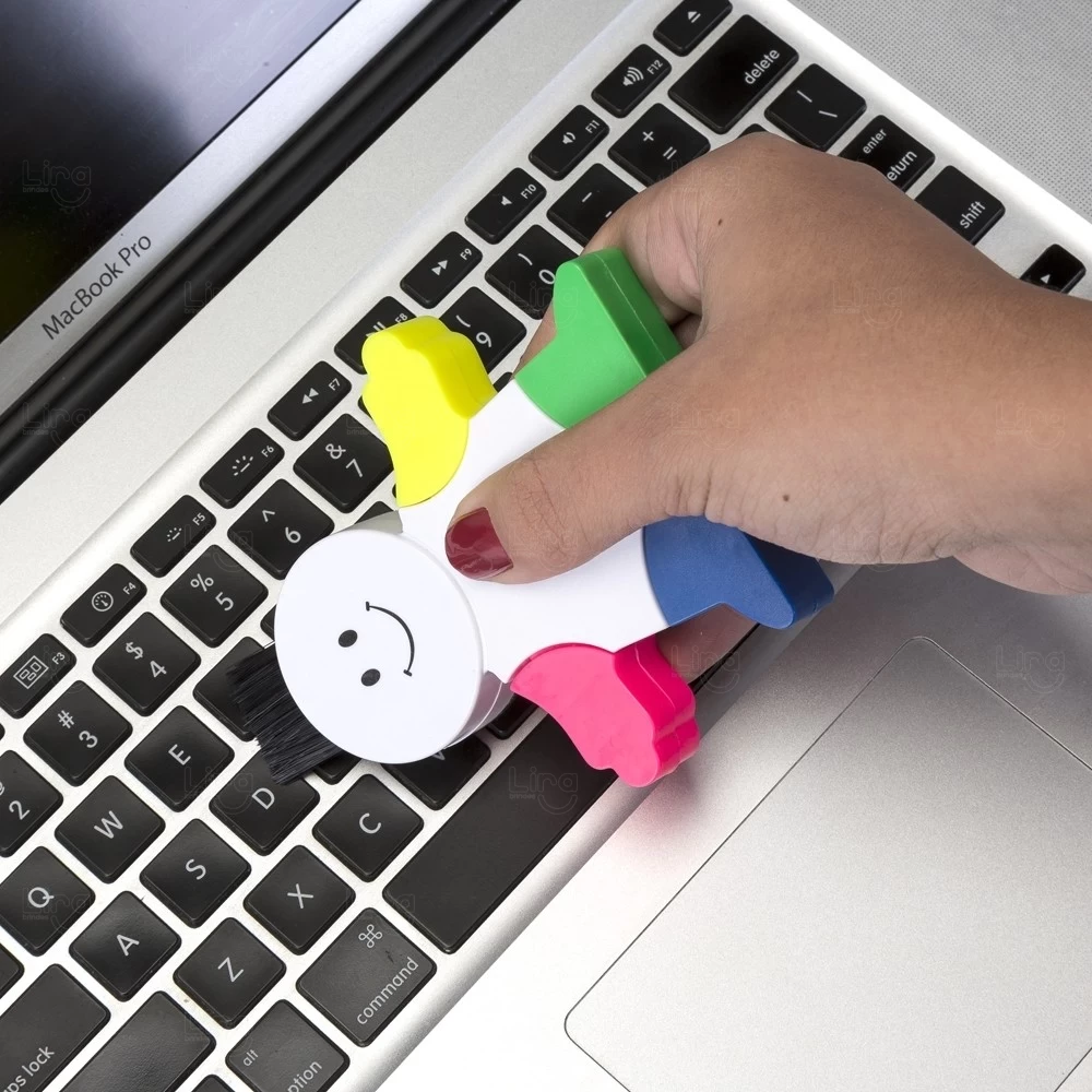 Marca Texto Boneco com Limpador de Tela e Teclado Personalizado 