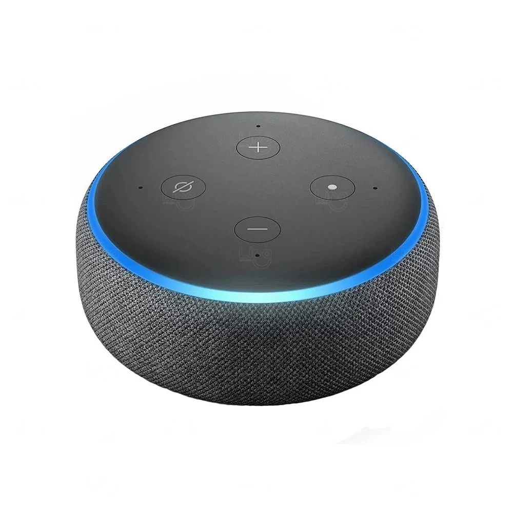 Echo Dot Personalizada Preto