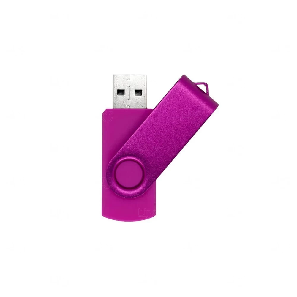 Pen Drive Personalizado Retrátil Colorido - 64GB 