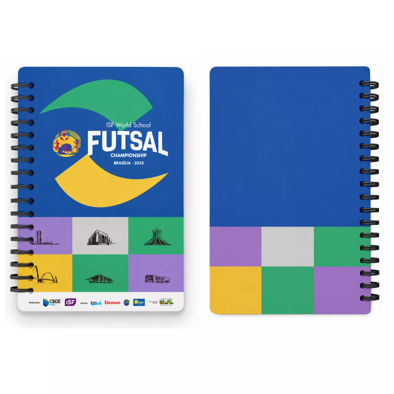 Caderno confeccionado do zero 100%  Personalizado - 28 x 21cm Azul Ciano
