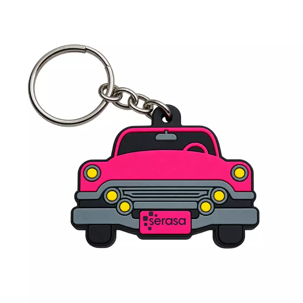 Chaveiro Emborrachado 2D em Alto Relevo Personalizado 
