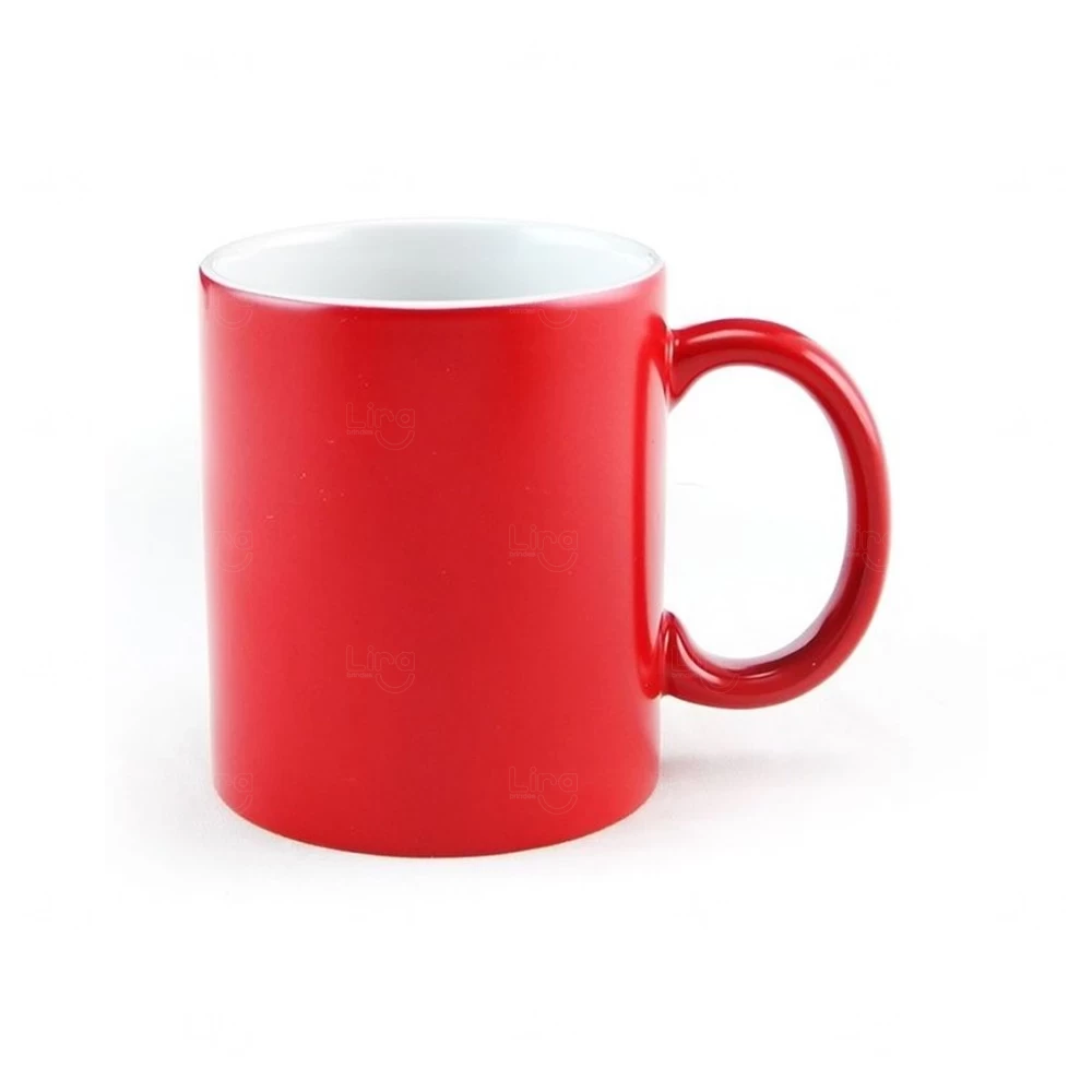 Caneca De Cerâmica Clássica Personalizada - 300ml Vermelho