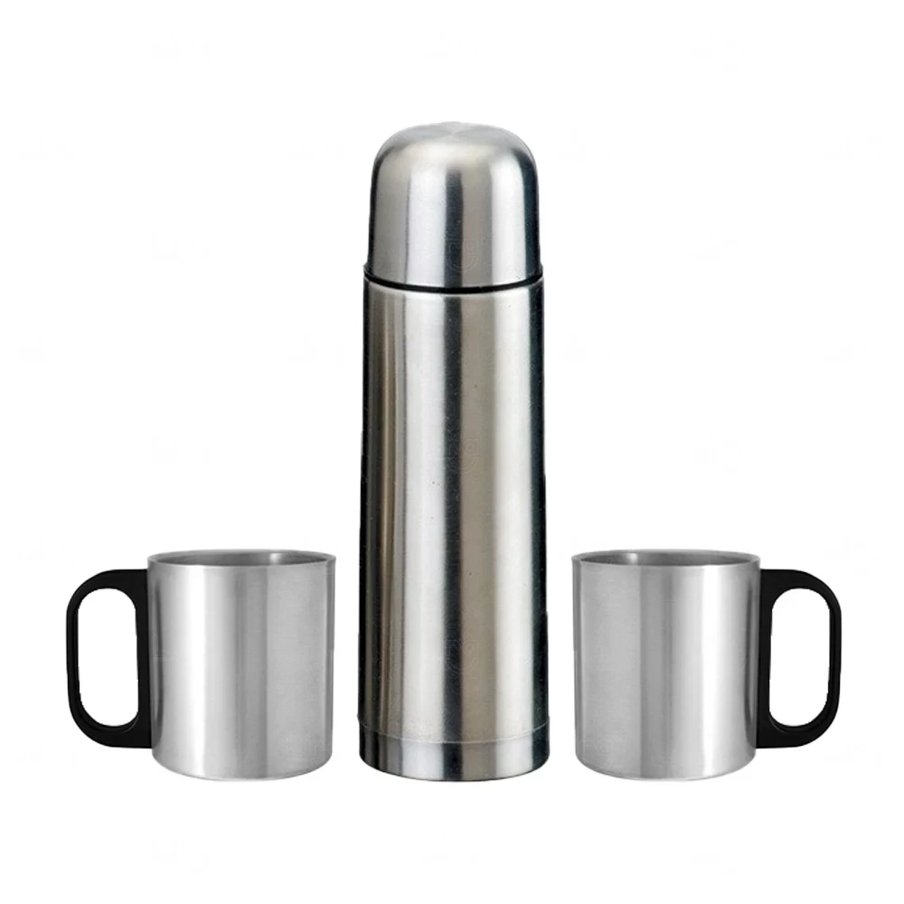 Kit Garrafa Térmica Personalizado - 4 peças 