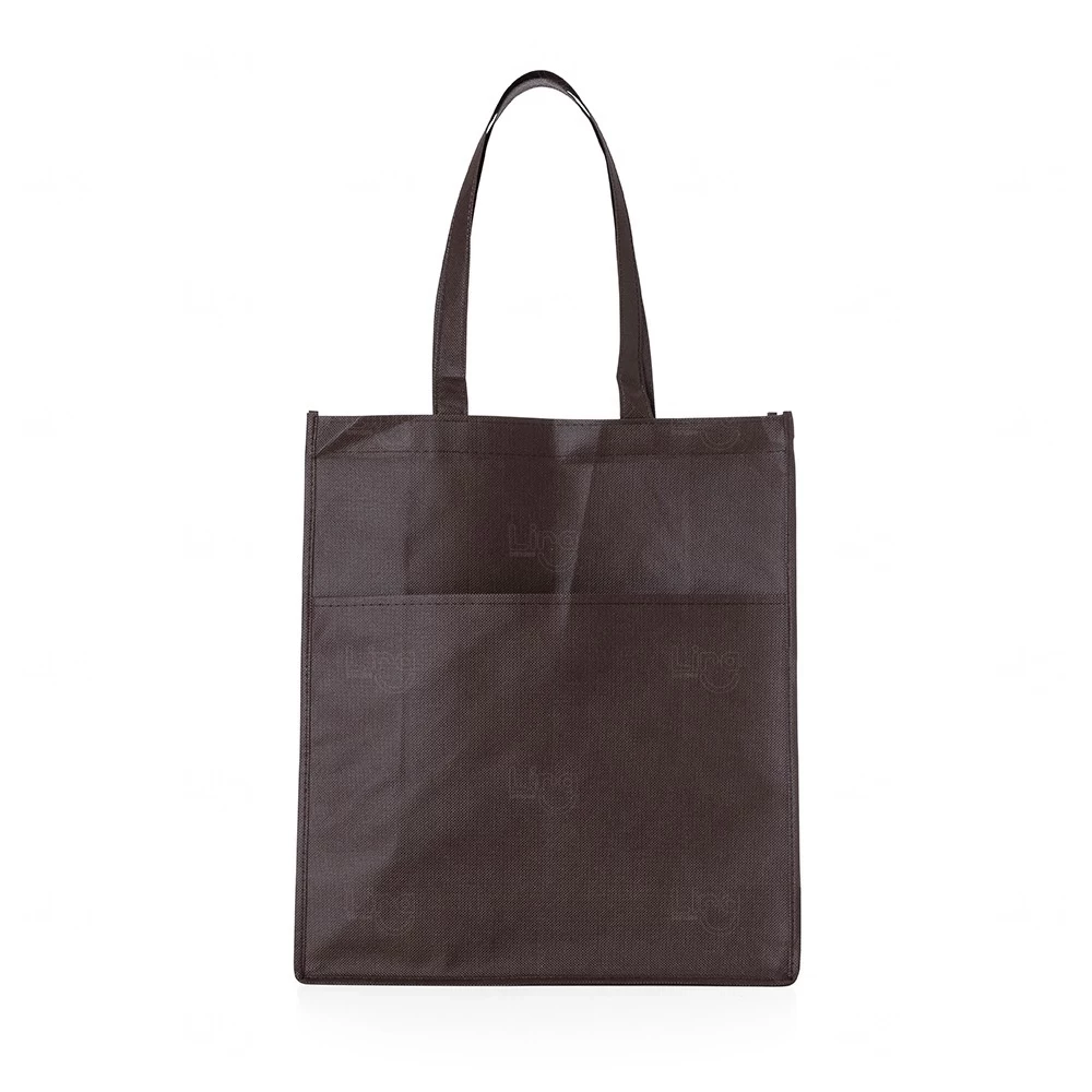 Sacola TNT com Bolso Frontal Personalizada - 40 x 35 cm 