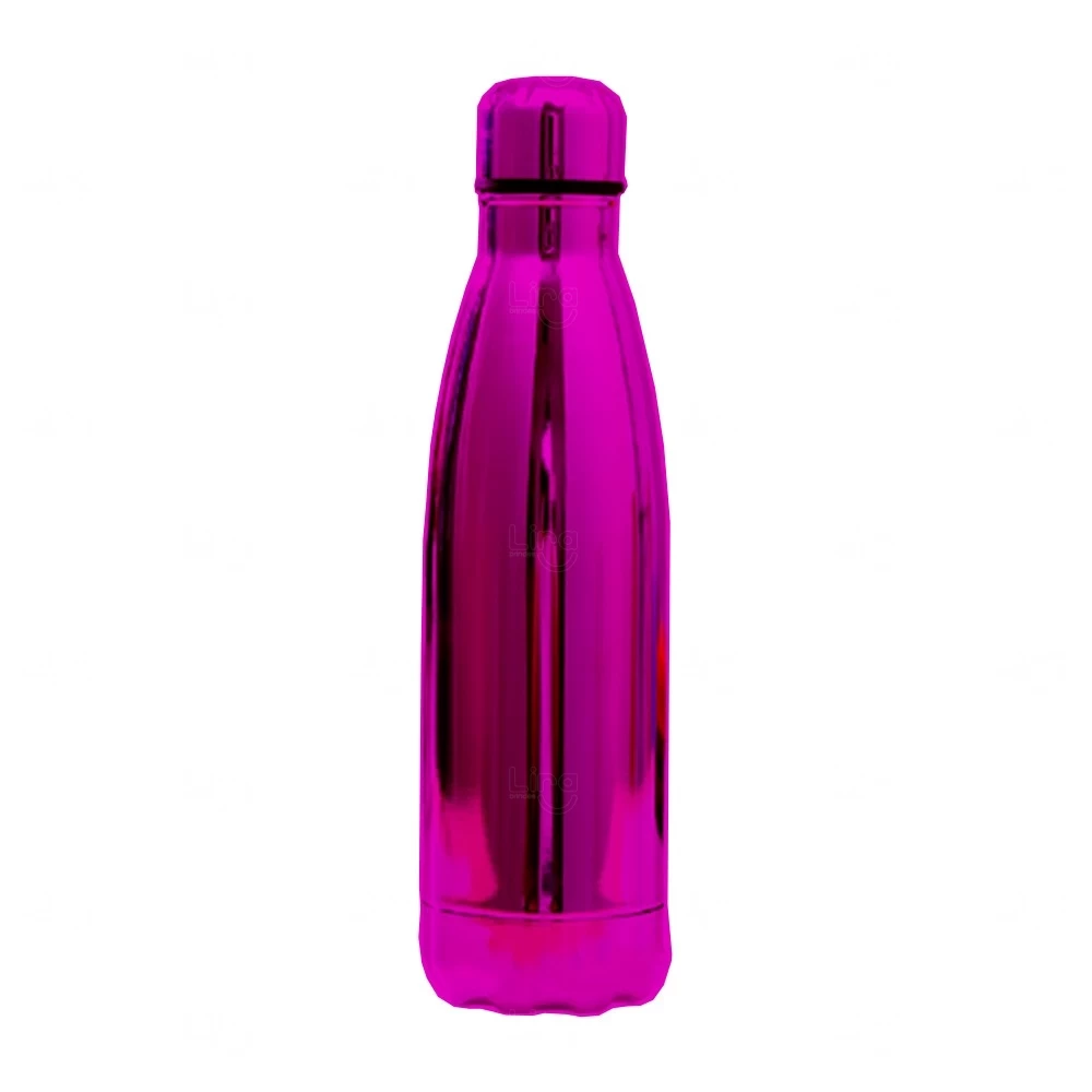 Garrafa Personalizada Inox Brilhante - 500ml 