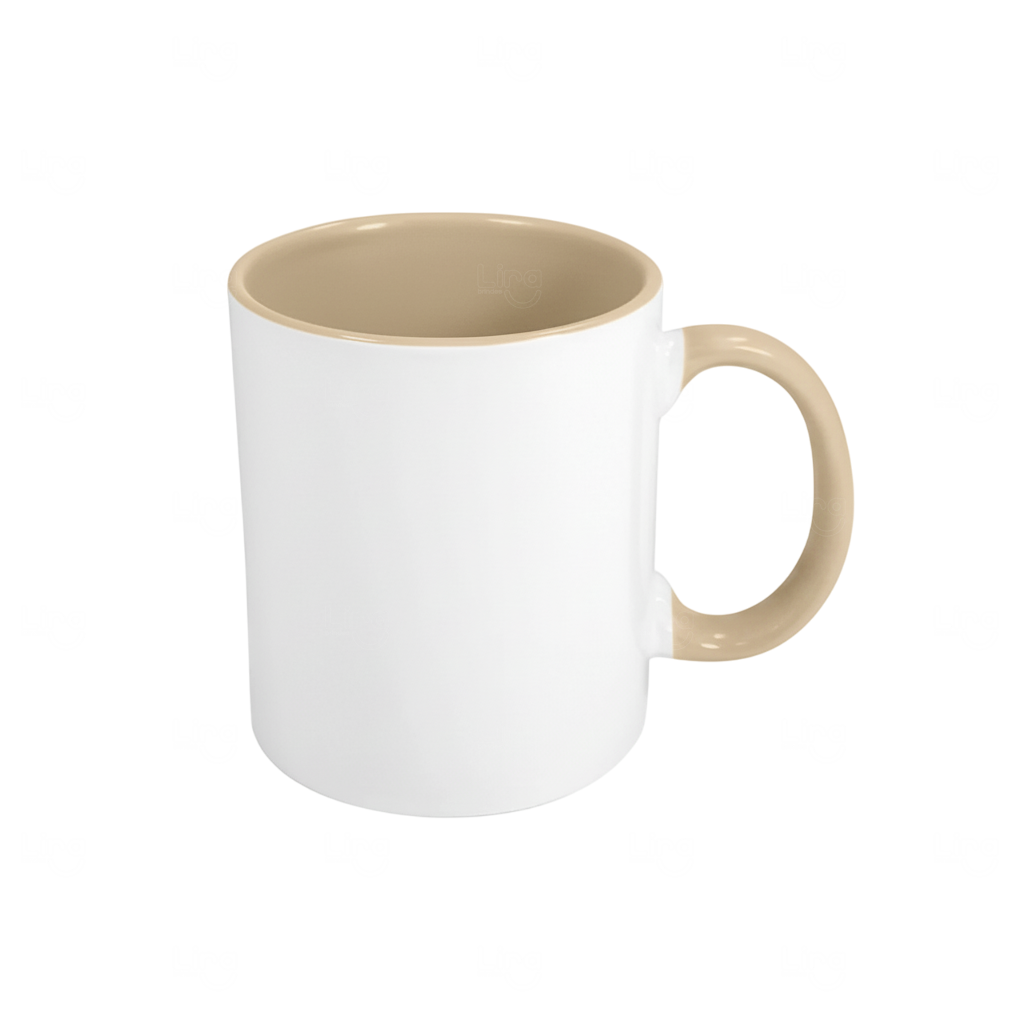 Caneca de Cerâmica 325ml Fundo Colorido Personalizada 