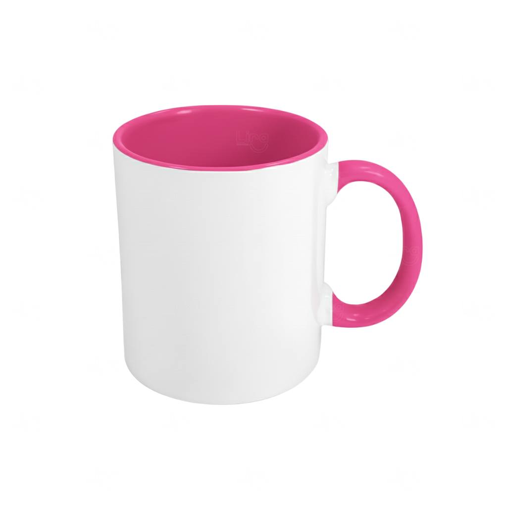 Caneca de Cerâmica 325ml Fundo Colorido Personalizada 