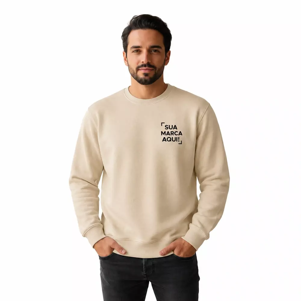 Blusa de Moletom sem Capuz Personalizada 