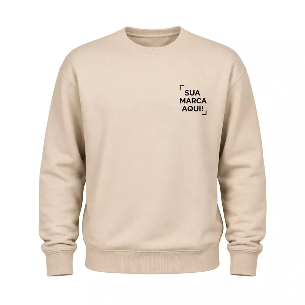 Blusa de Moletom sem Capuz Personalizada 