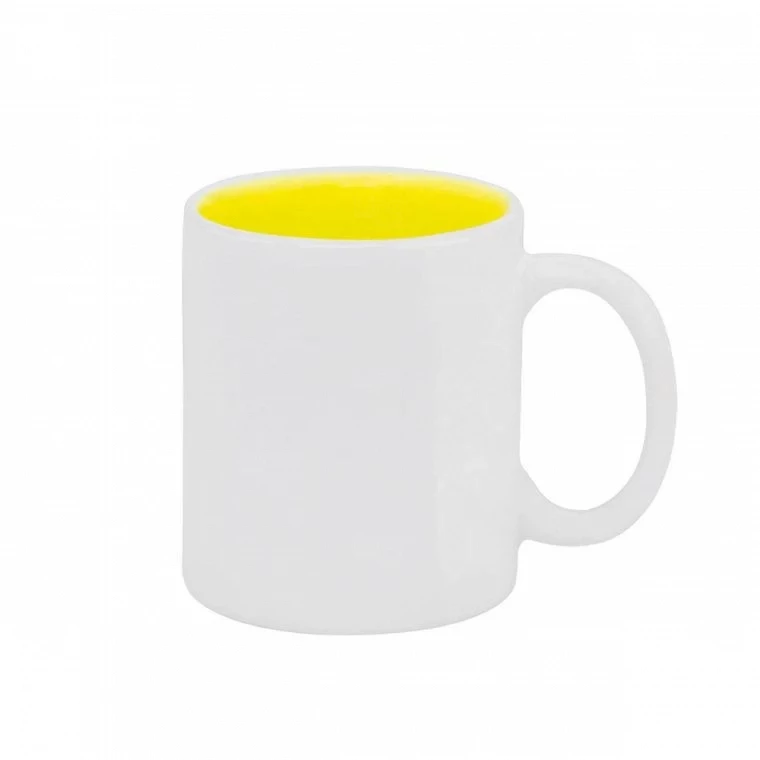 Caneca de Cerâmica com Fundo Colorido Personalizada - 325ml 