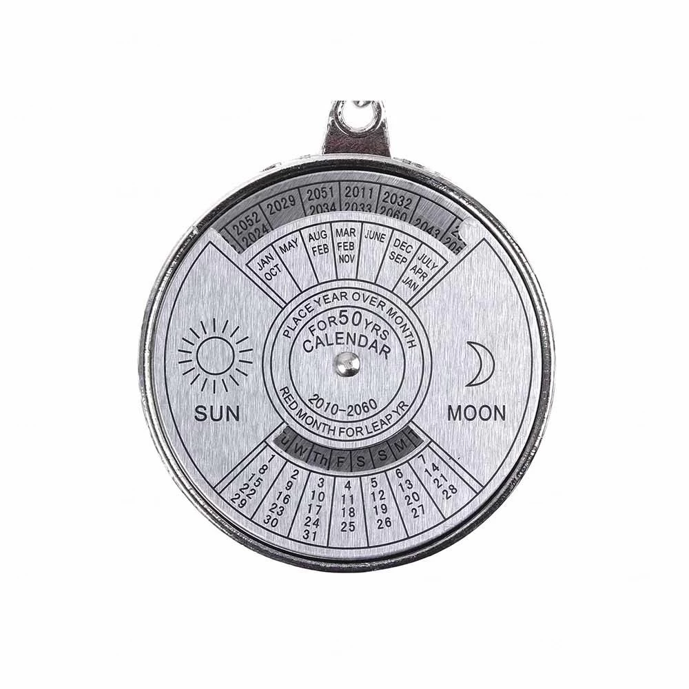 Chaveiro Metal Calendário Solar Personalizado 