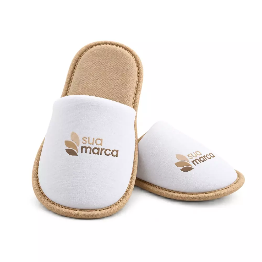 Pantufa Personalizada Bege