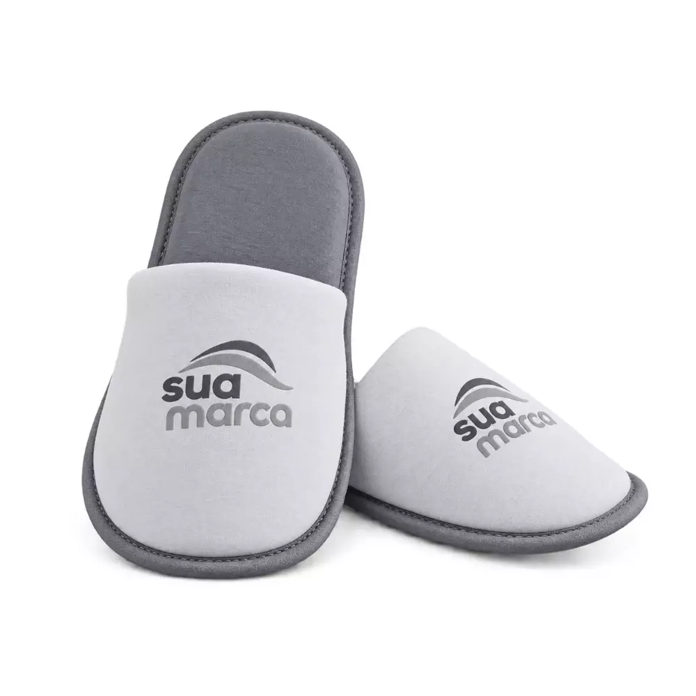 Pantufa Personalizada Cinza