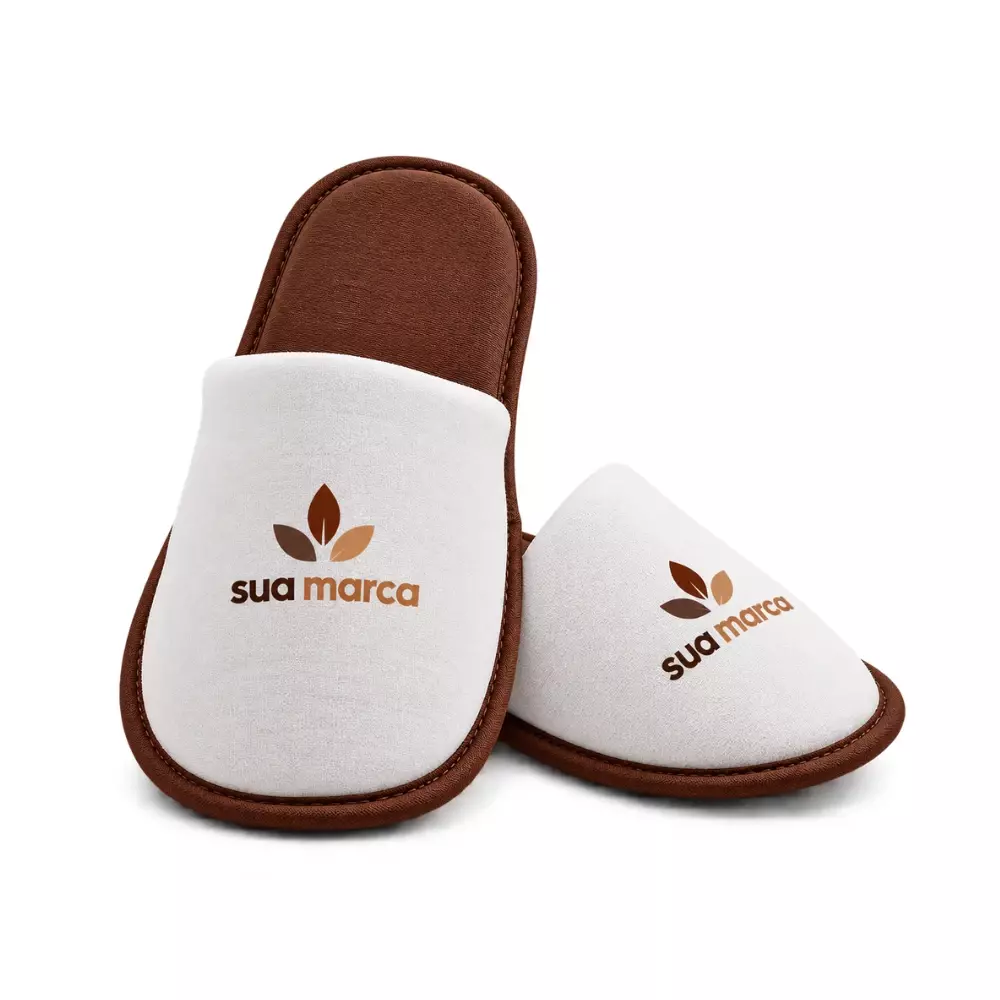 Pantufa Personalizada Marrom