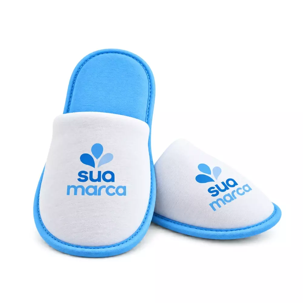 Pantufa Personalizada Azul Claro