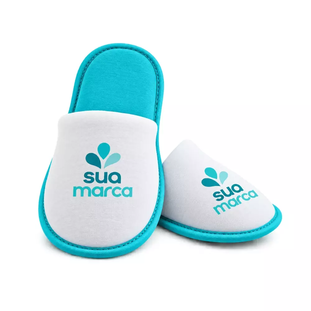 Pantufa Personalizada Turquesa