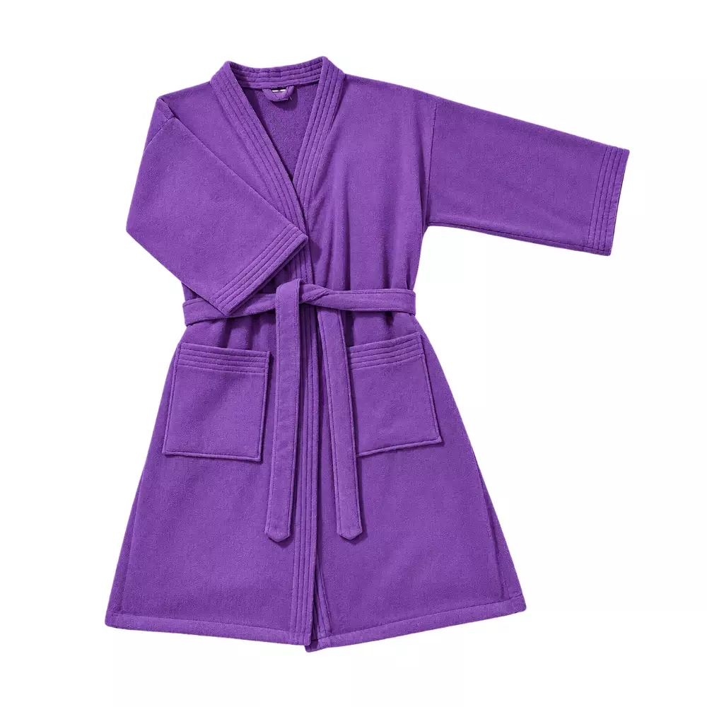 Roupão Aveludado Personalizado Roxo