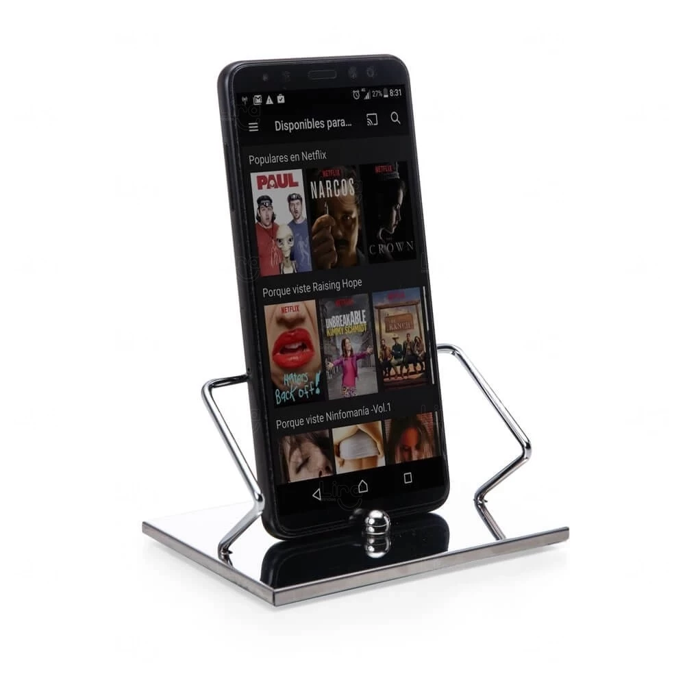 Porta Celular Personalizado de Aço Inox com Arame 