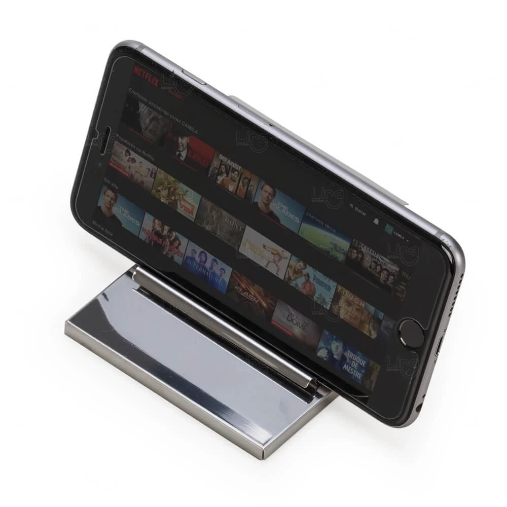 Porta Celular Personalizado de Aço Inox 