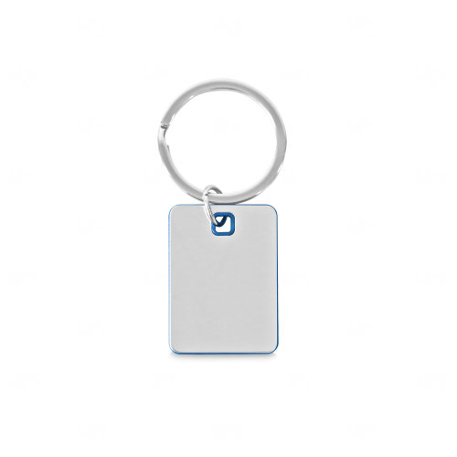 Chaveiro Plaquinha em Metal com Borda Colorida Personalizado 
