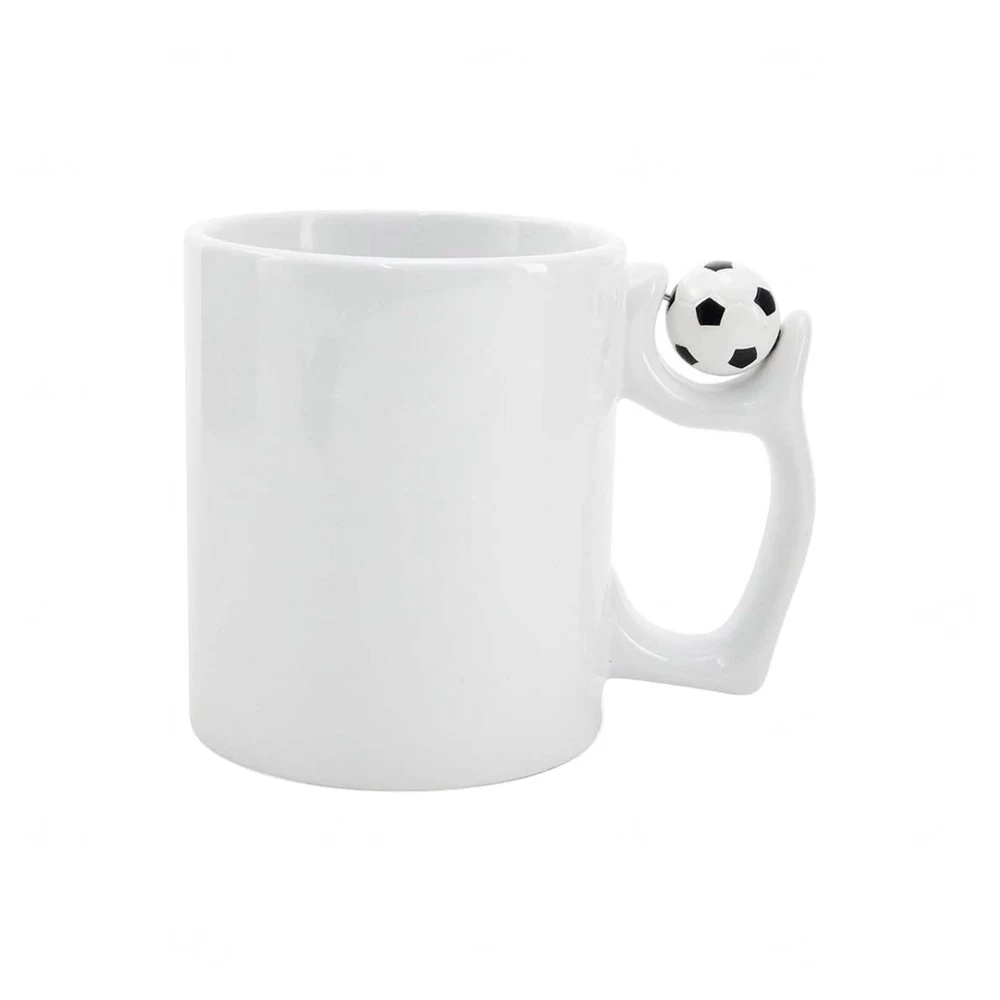 Caneca Alça Bola de Futebol Personalizada - 325ml 