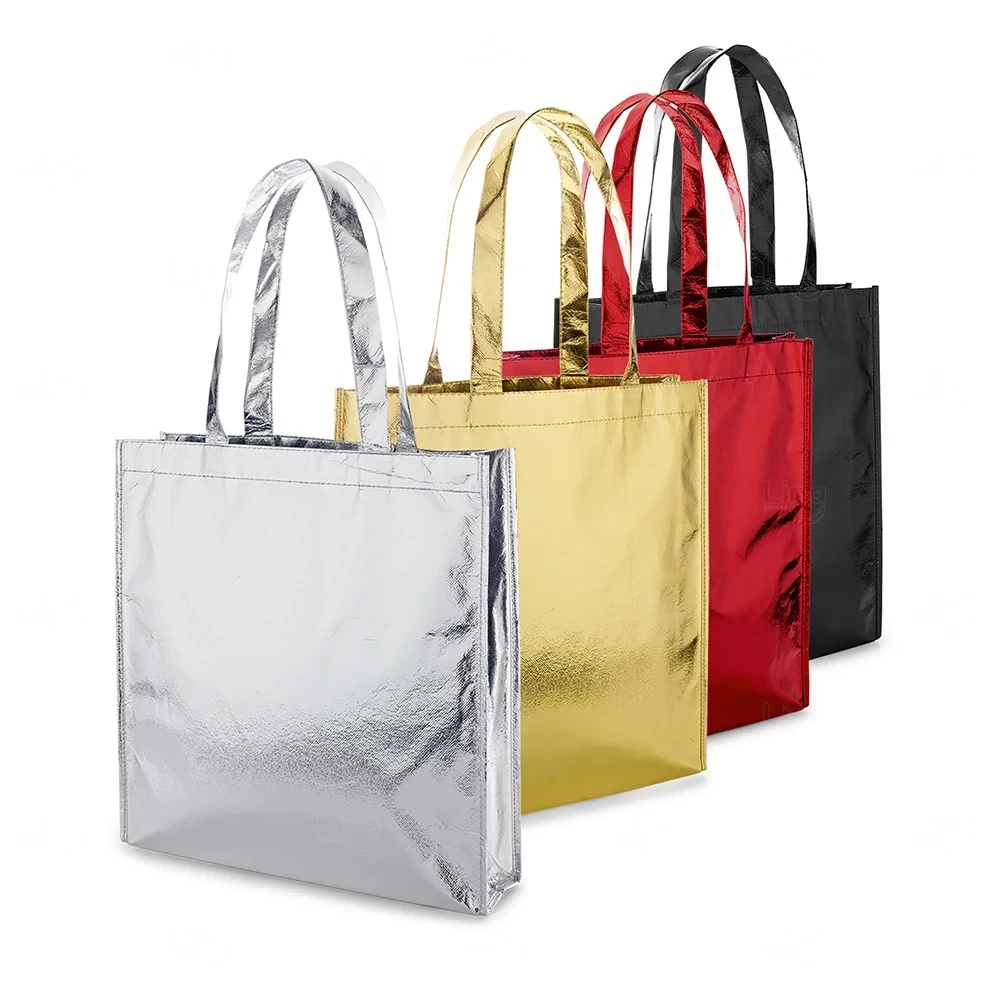 Sacola em TNT Laminado Personalizada - 35 x 34 cm 