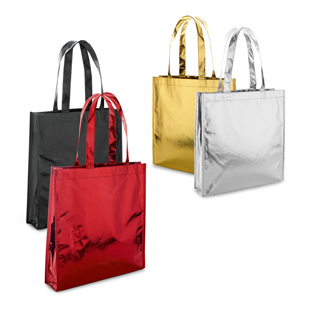Sacola em TNT Laminado Personalizada - 35 x 34 cm 