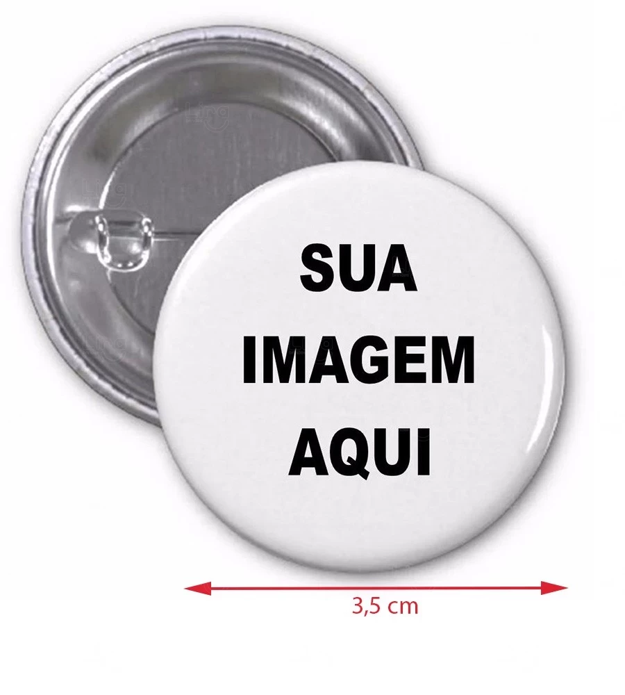 Botton Americano Personalizado - 3,5 cm 