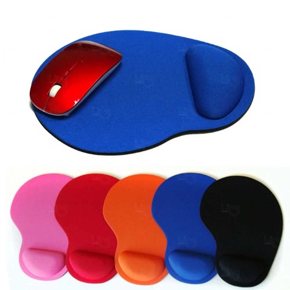 Mouse Pad  Neoprene sublimado Ergonômico 100% Personalizado Azul