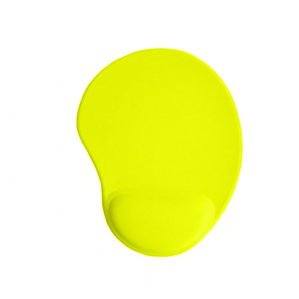 Mouse Pad Personalizado Ergonômico Amarelo