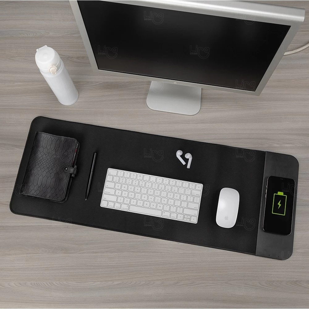 Desk Pad Personalizado com Carregamento Por Indução 