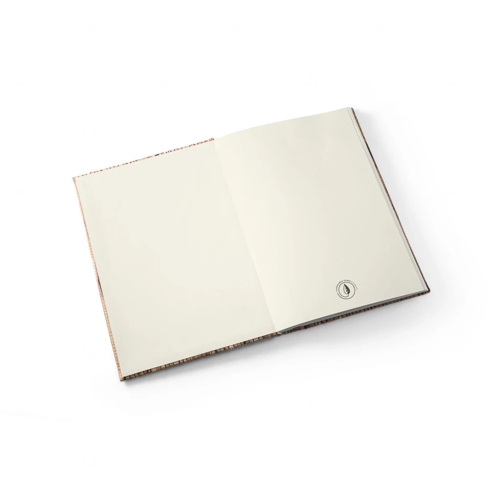 Caderneta A5 em Palha Natural Personalizada - 22 x 13 cm 