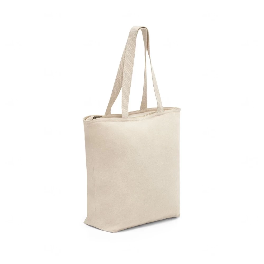 Sacola Personalizada 100% Algodão com Zíper - 48 x 40 cm 
