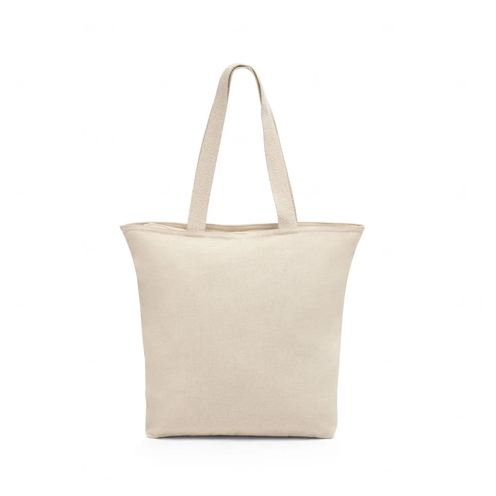 Sacola Personalizada 100% Algodão com Zíper - 48 x 40 cm 