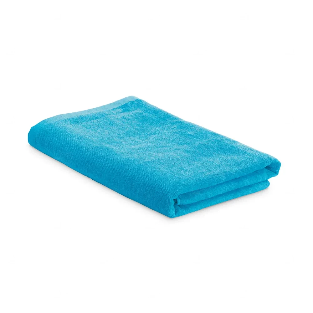 Kit Praia Toalha e Sacola Personalizada Azul Claro