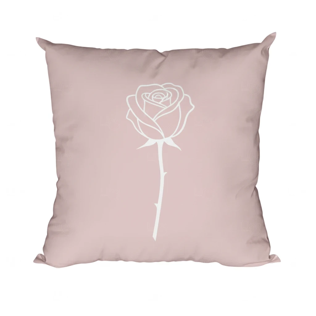 Almofada 30x30cm Personalizada Rosa Claro