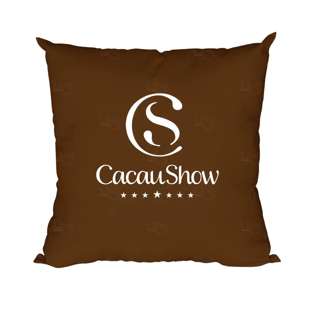 Almofada 30x30cm Personalizada Marrom