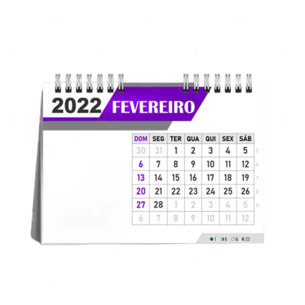 Calendario Personaliado 14 ou 7 Lâminas 