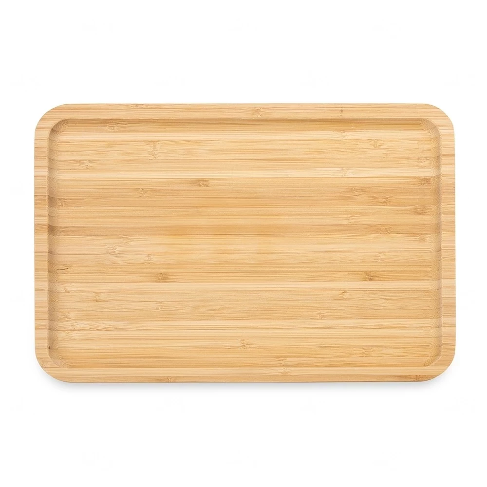 Petisqueira de Bambu Retangular 30 x 20 cm Personalizada 