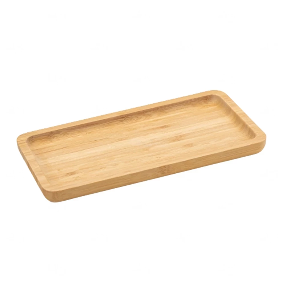 Petisqueira de Bambu Retangular Personalizada 