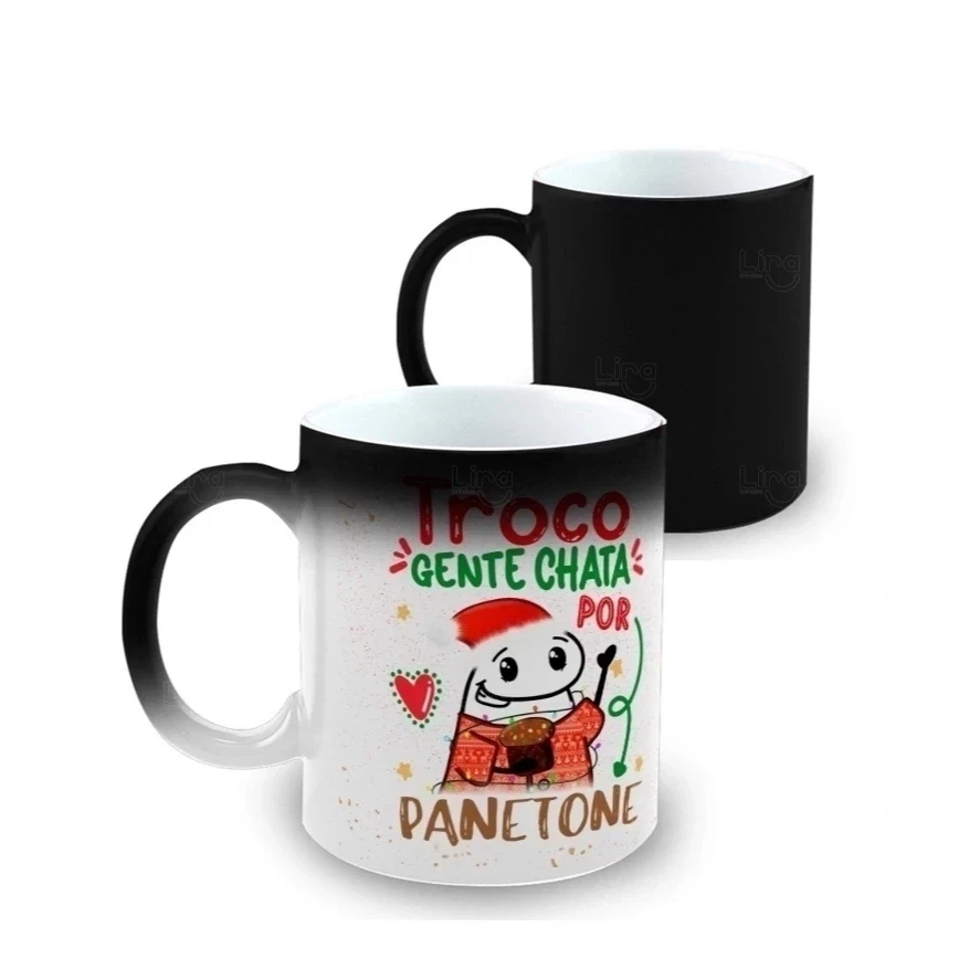 Caneca Mágica de Cerâmica 350ml Personalizada 
