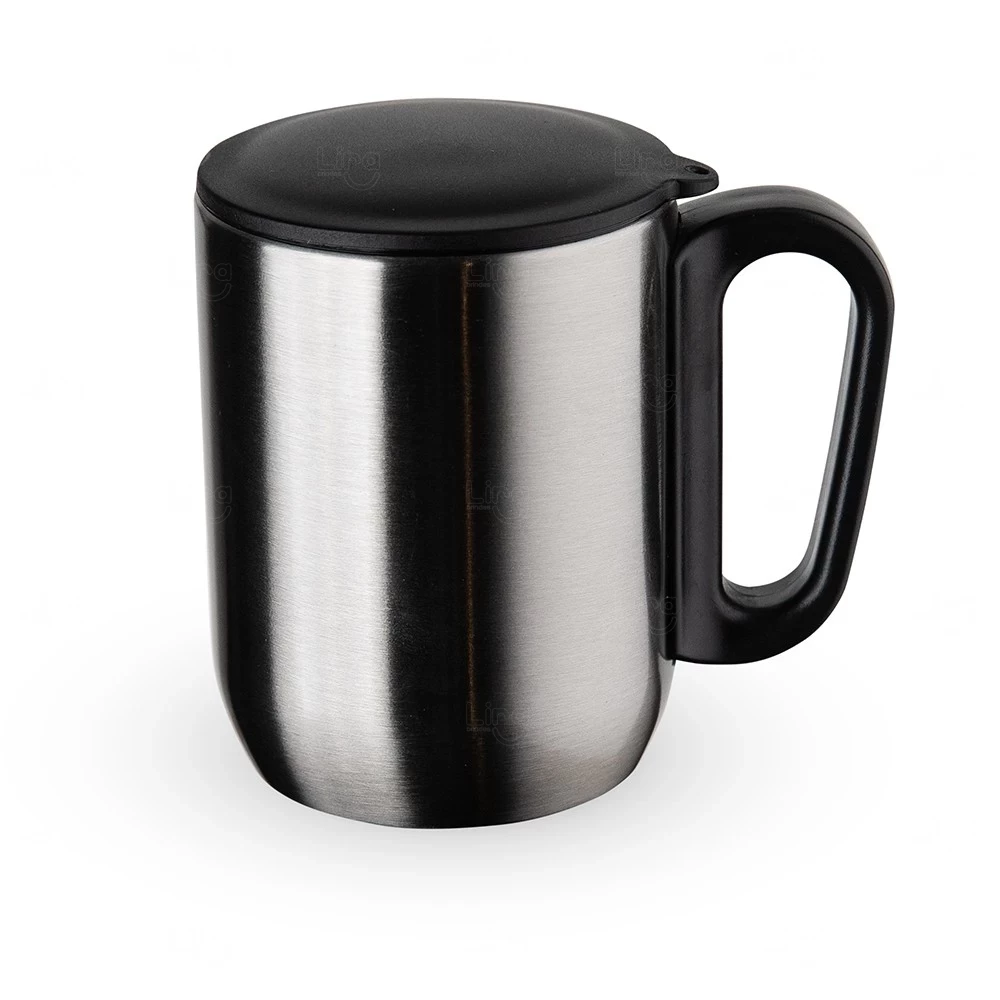 Caneca Inox Parede Dupla Personalizada - 250ml 