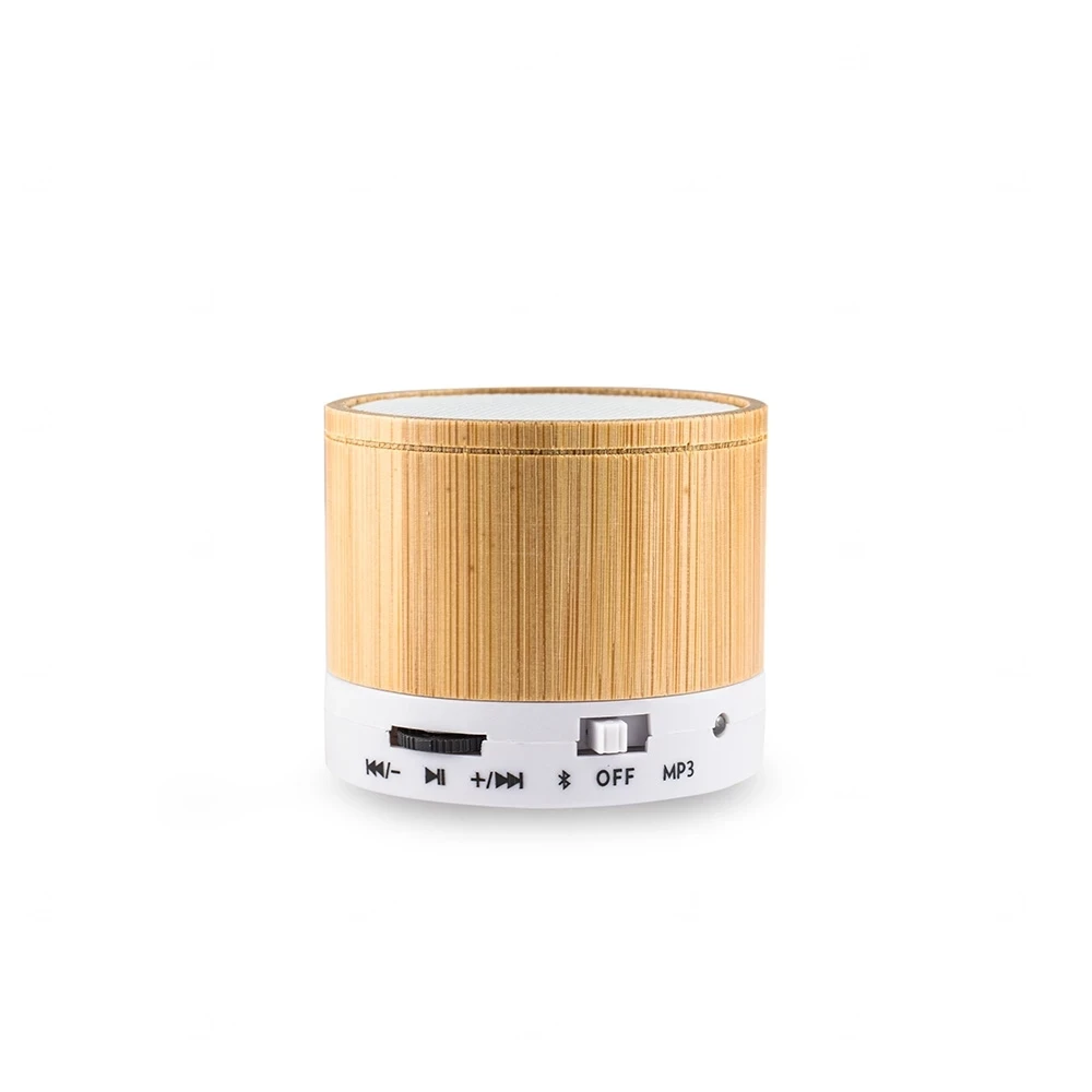 Caixa de Som em Bambum Bluetooth Personalizada Branco