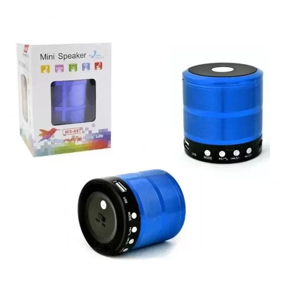 Mini Caixinha Som Personalizada Bluetooth 