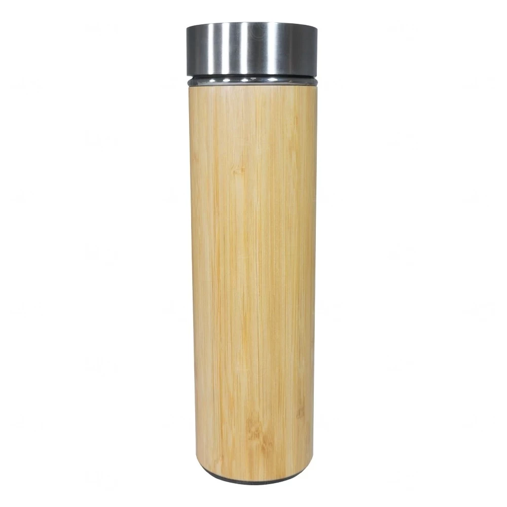 Garrafa Personalizada de Bambu com Infusor - 500ml 